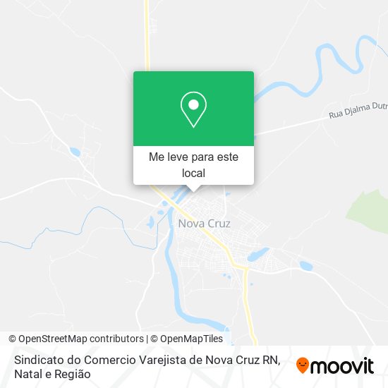 Sindicato do Comercio Varejista de Nova Cruz RN mapa