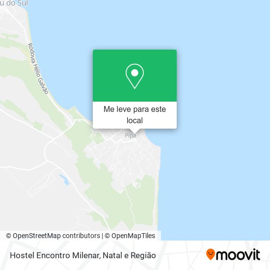 Hostel Encontro Milenar mapa