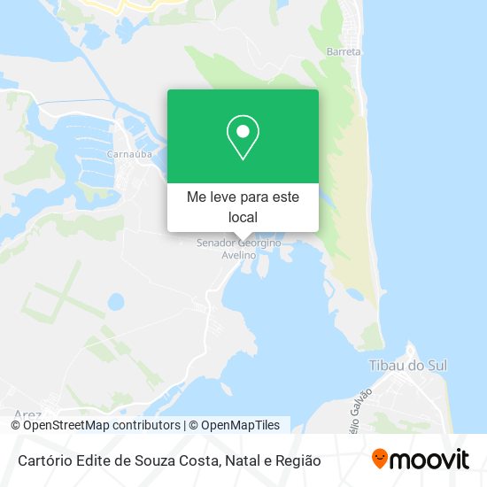 Cartório Edite de Souza Costa mapa