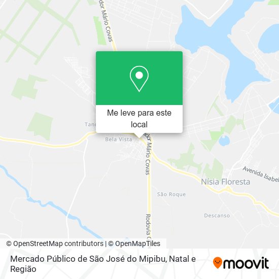 Mercado Público de São José do Mipibu mapa