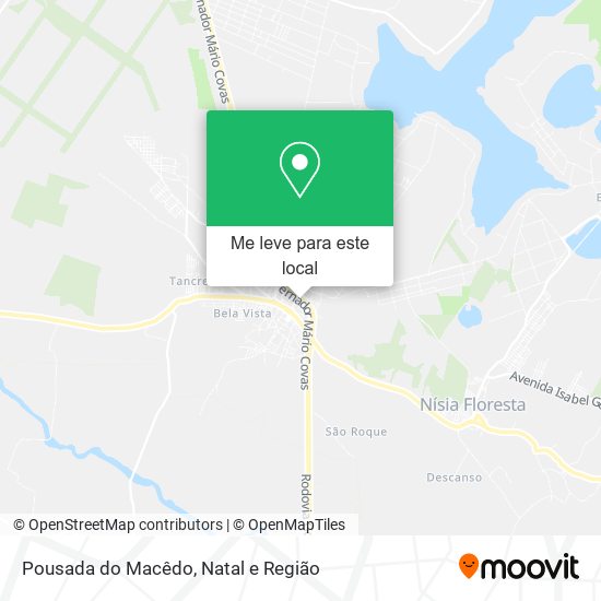 Pousada do Macêdo mapa