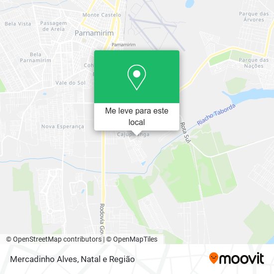 Mercadinho Alves mapa