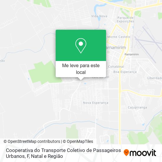 Cooperativa do Transporte Coletivo de Passageiros Urbanos, F mapa