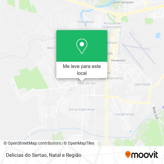 Delicias do Sertao mapa