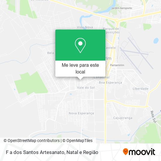 F a dos Santos Artesanato mapa