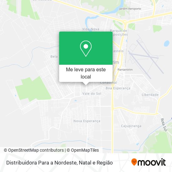 Distribuidora Para a Nordeste mapa