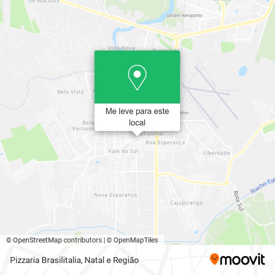 Pizzaria Brasilitalia mapa