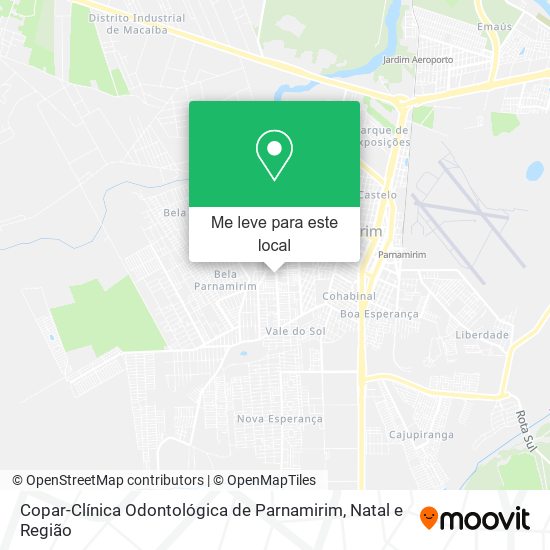 Copar-Clínica Odontológica de Parnamirim mapa