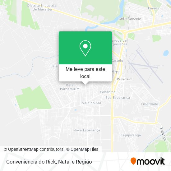 Conveniencia do Rick mapa