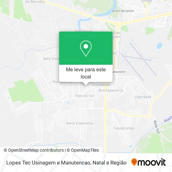 Lopes Tec Usinagem e Manutencao mapa