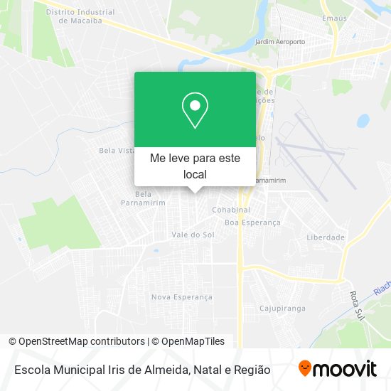 Escola Municipal Iris de Almeida mapa