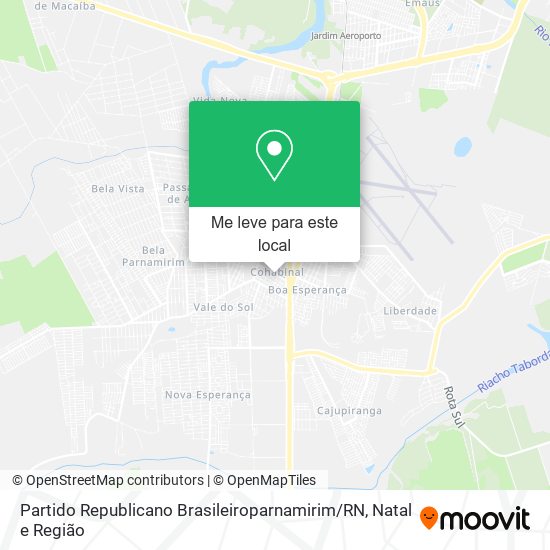 Partido Republicano Brasileiroparnamirim / RN mapa