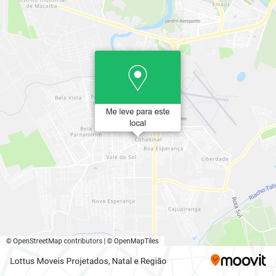 Lottus Moveis Projetados mapa