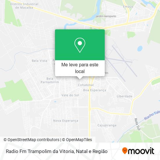 Radio Fm Trampolim da Vitoria mapa