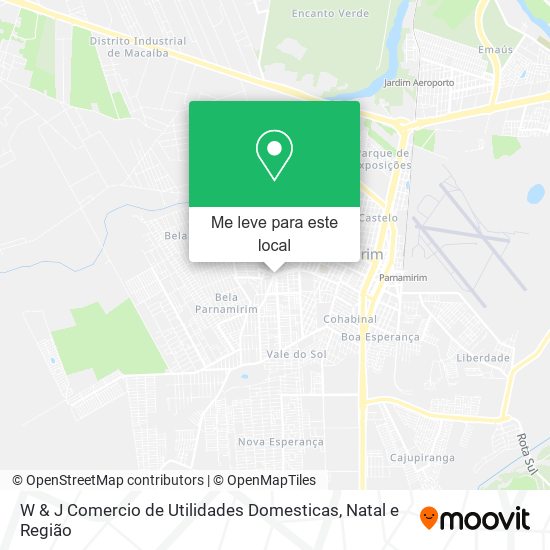 W & J Comercio de Utilidades Domesticas mapa