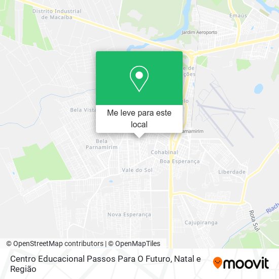 Centro Educacional Passos Para O Futuro mapa