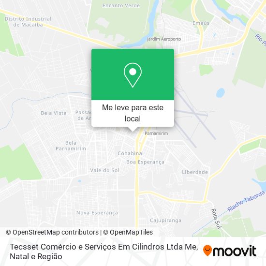 Tecsset Comércio e Serviços Em Cilindros Ltda Me mapa