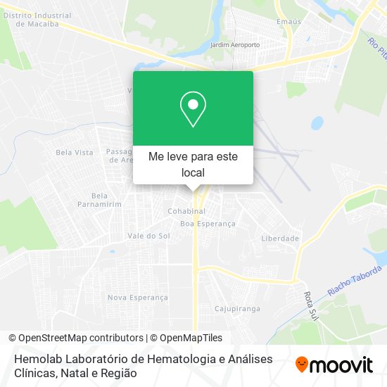 Hemolab Laboratório de Hematologia e Análises Clínicas mapa