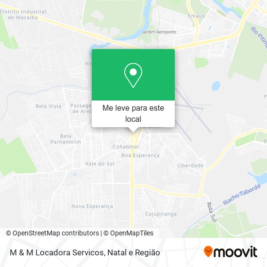 M & M Locadora Servicos mapa