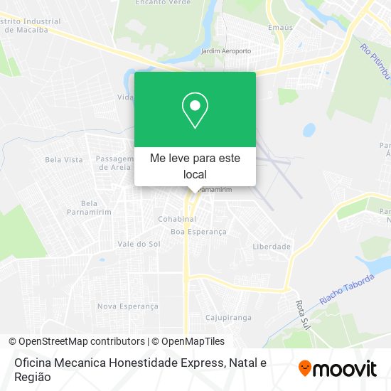 Oficina Mecanica Honestidade Express mapa