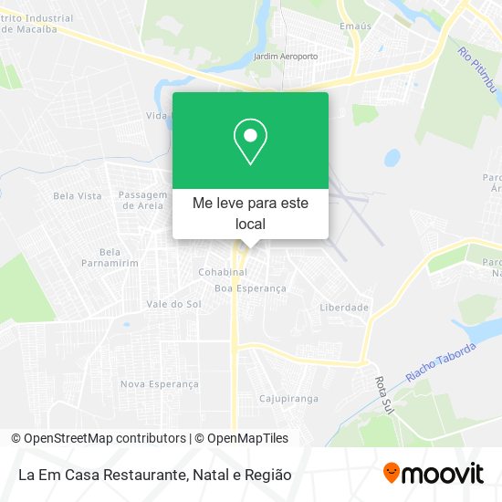 La Em Casa Restaurante mapa