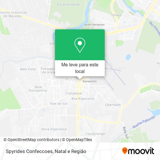 Spyrides Confeccoes mapa