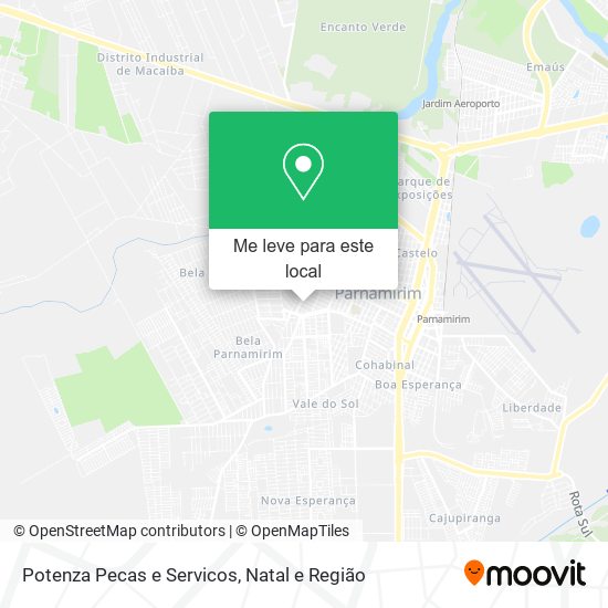 Potenza Pecas e Servicos mapa