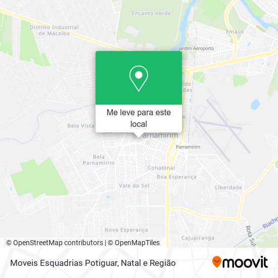 Moveis Esquadrias Potiguar mapa