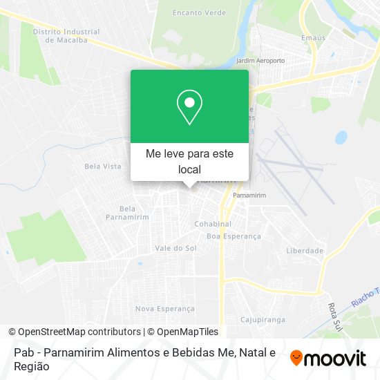 Pab - Parnamirim Alimentos e Bebidas Me mapa