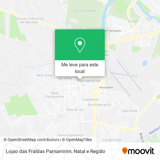 Lojao das Fraldas Parnamirim mapa
