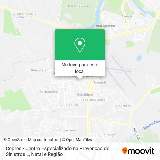 Cepres - Centro Especializado na Prevencao de Sinistros L mapa