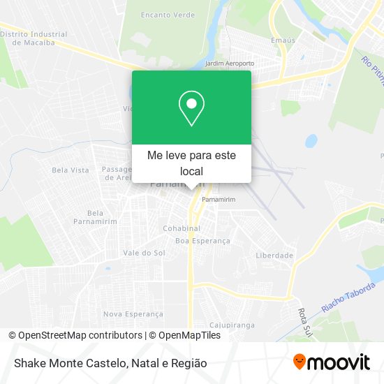 Shake Monte Castelo mapa
