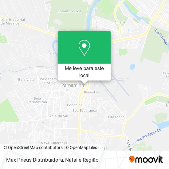 Max Pneus Distribuidora mapa