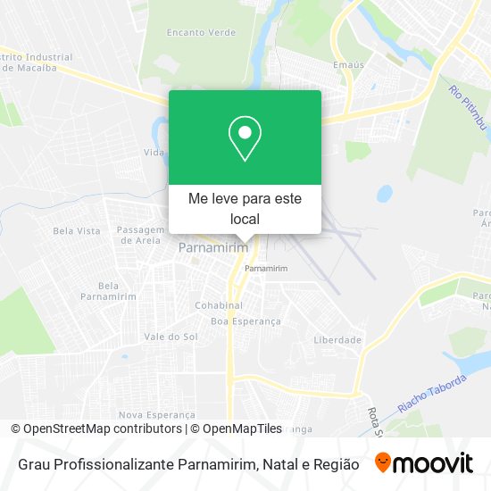 Grau Profissionalizante Parnamirim mapa