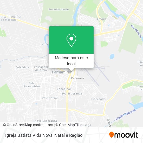 Igreja Batista Vida Nova mapa