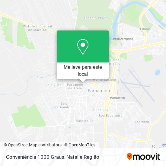 Conveniência 1000 Graus mapa