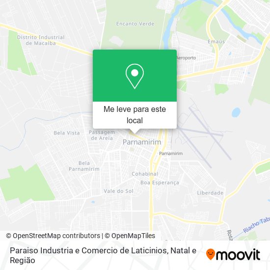 Paraiso Industria e Comercio de Laticinios mapa