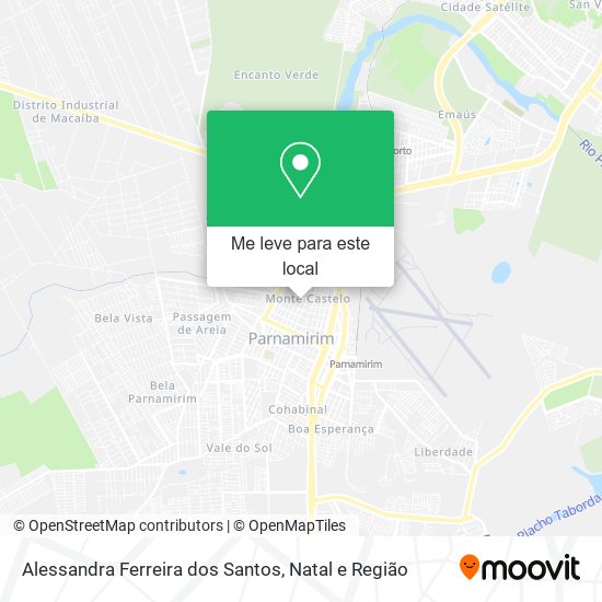 Alessandra Ferreira dos Santos mapa