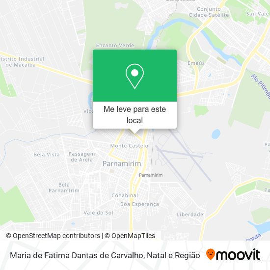 Maria de Fatima Dantas de Carvalho mapa