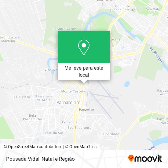 Pousada Vidal mapa