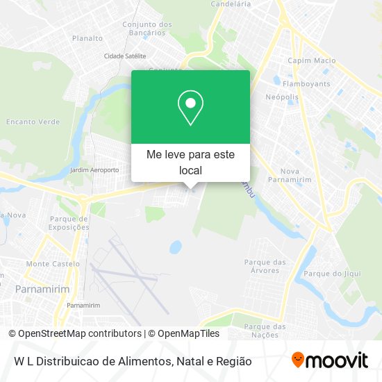 W L Distribuicao de Alimentos mapa