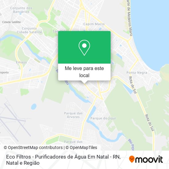 Eco Filtros - Purificadores de Água Em Natal - RN mapa