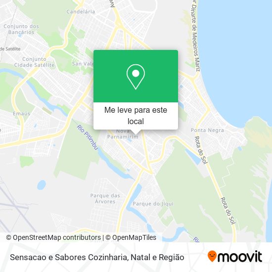 Sensacao e Sabores Cozinharia mapa