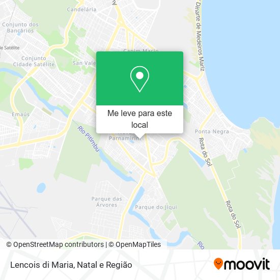 Lencois di Maria mapa