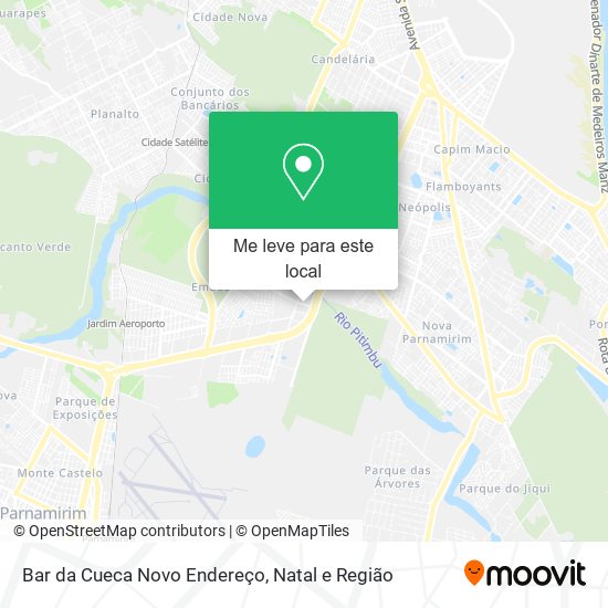 Bar da Cueca Novo Endereço mapa