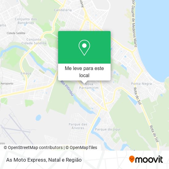 As Moto Express mapa