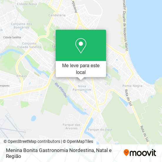 Menina Bonita Gastronomia Nordestina mapa