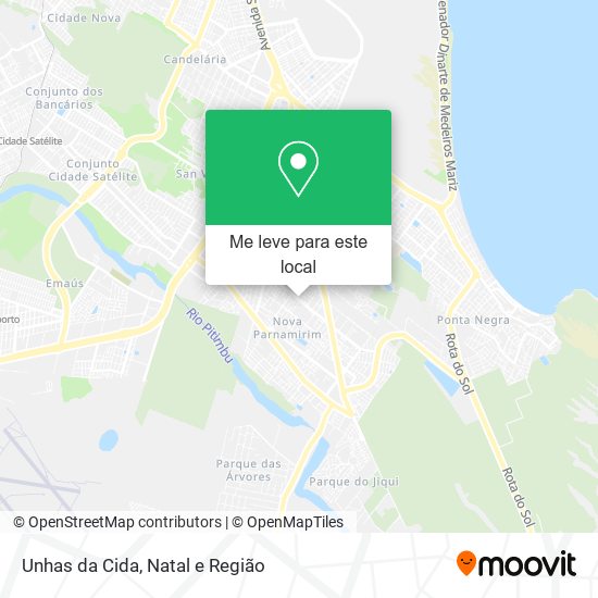 Unhas da Cida mapa