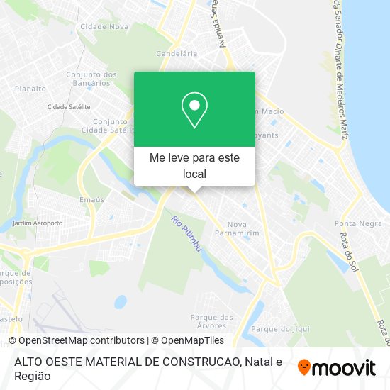 ALTO OESTE MATERIAL DE CONSTRUCAO mapa