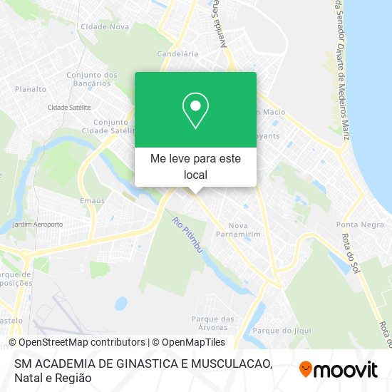 SM ACADEMIA DE GINASTICA E MUSCULACAO mapa